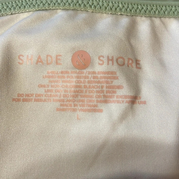 Shade & shore women’s bikini bottom Large 12 14 bathing suit light green - Picture 4 of 5